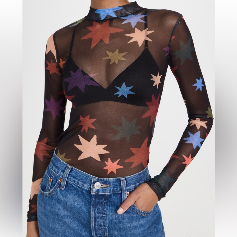 Dress To, Orion Print Tulle Top